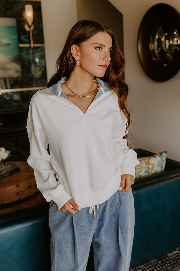 Crisp Coastline Sweatshirt