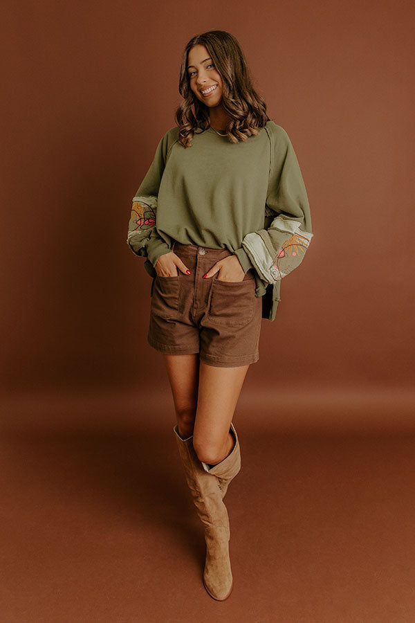 Harvest Moon Embroidered Sweatshirt