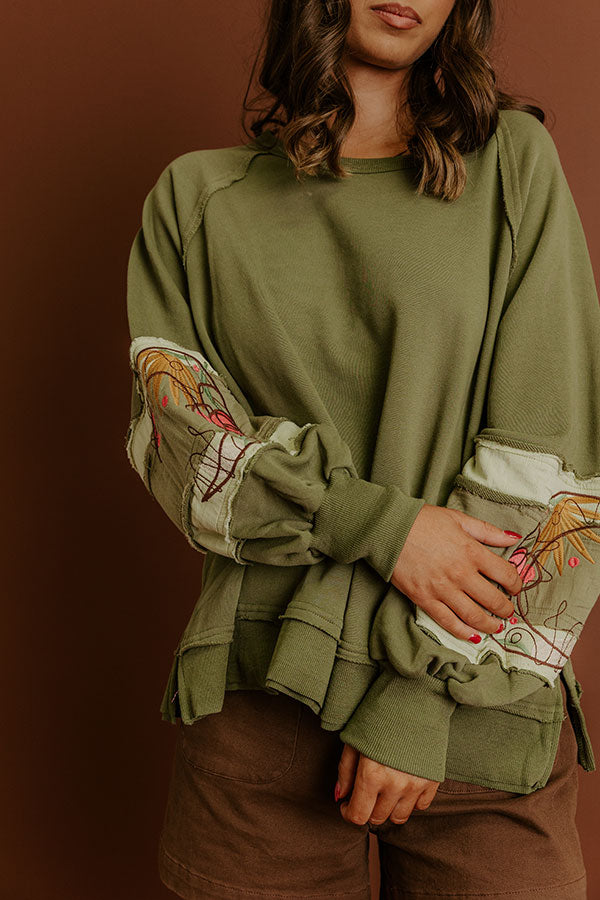 Harvest Moon Embroidered Sweatshirt