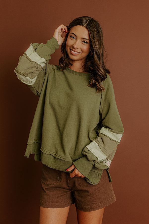 Harvest Moon Embroidered Sweatshirt