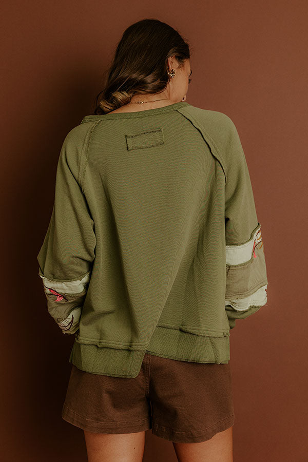 Harvest Moon Embroidered Sweatshirt
