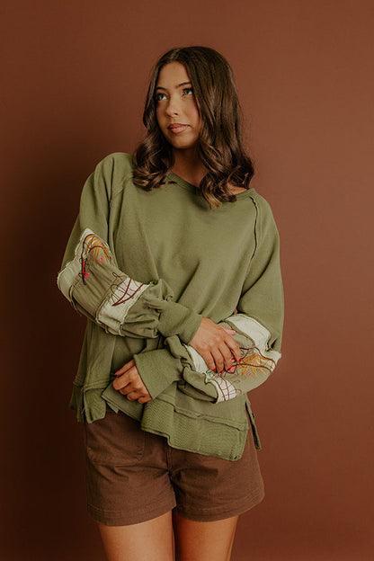Harvest Moon Embroidered Sweatshirt