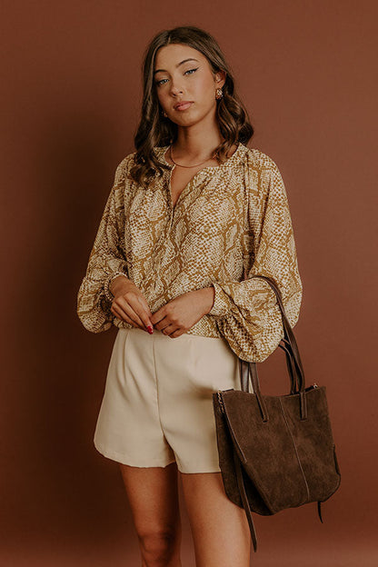 Downtown Chic Button Up Top