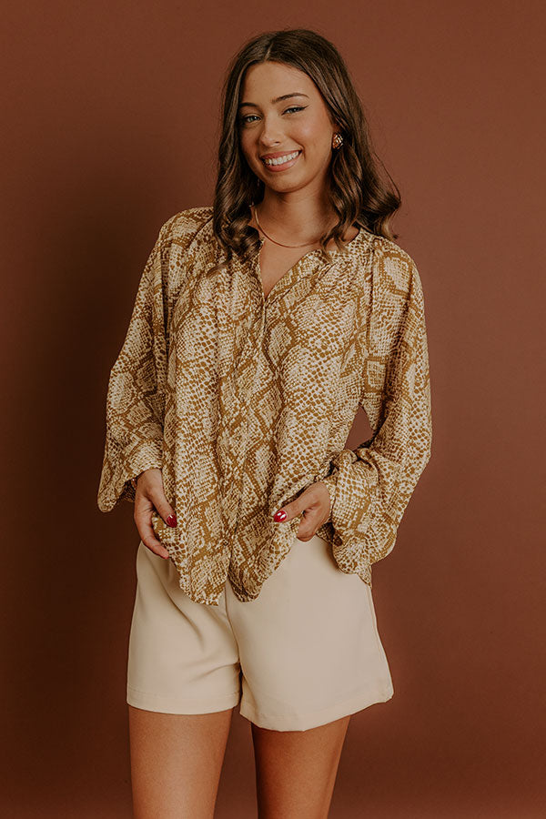 Downtown Chic Button Up Top