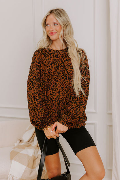 Wild Side Leopard Knit Top