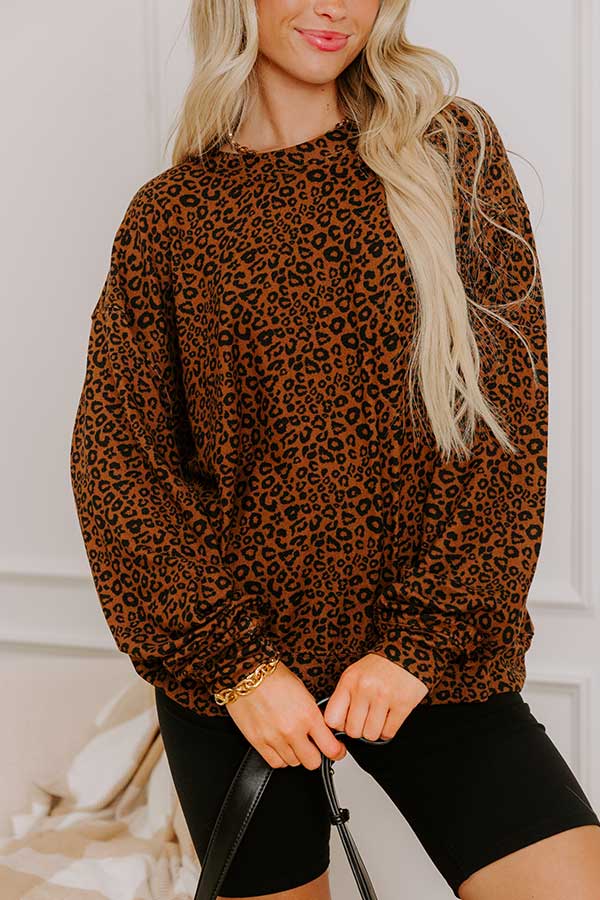Wild Side Leopard Knit Top