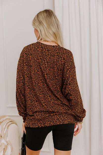 Wild Side Leopard Knit Top