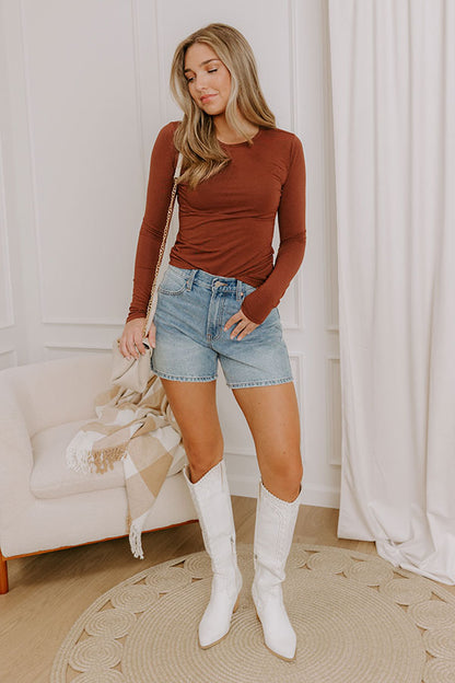 Kind Energy Long Sleeve Tee in Brown