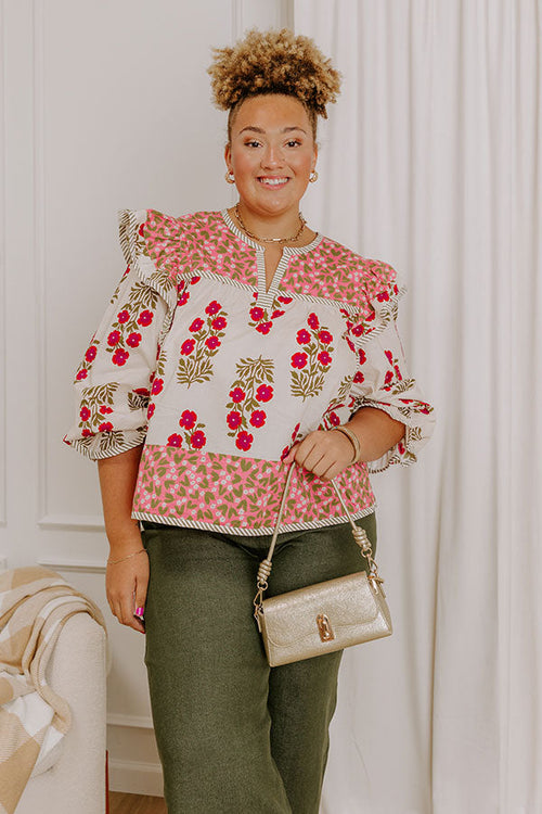 Flower Picking Ruffle Top Curves