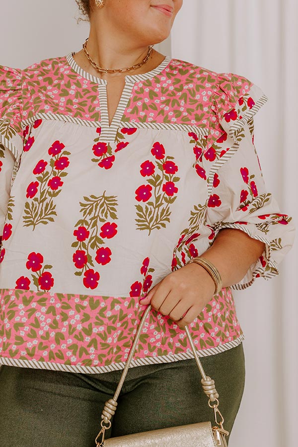 Flower Picking Ruffle Top Curves