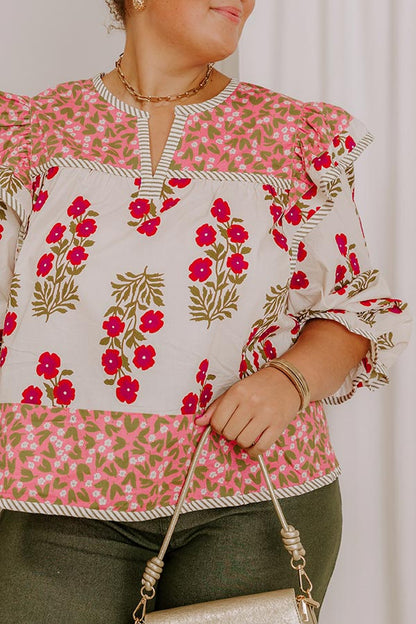 Flower Picking Ruffle Top Curves