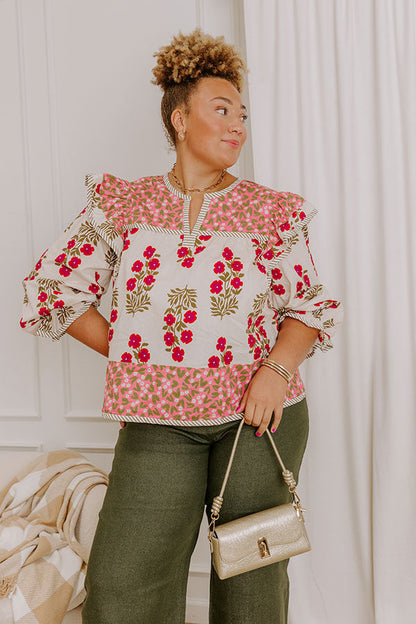 Flower Picking Ruffle Top Curves