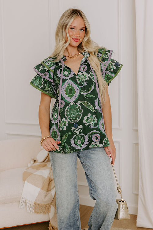 Pretty And Poised Floral Top