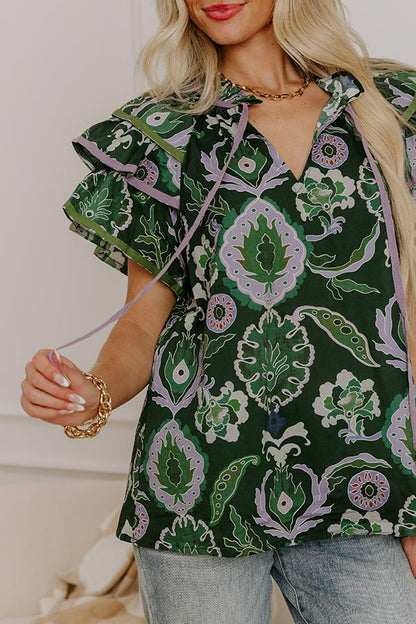 Pretty And Poised Floral Top