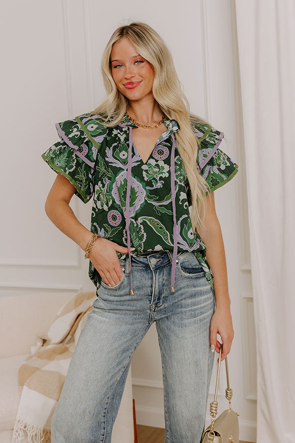 Pretty And Poised Floral Top