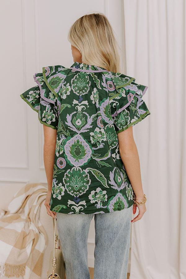 Pretty And Poised Floral Top