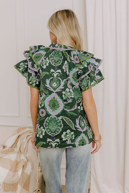 Pretty And Poised Floral Top