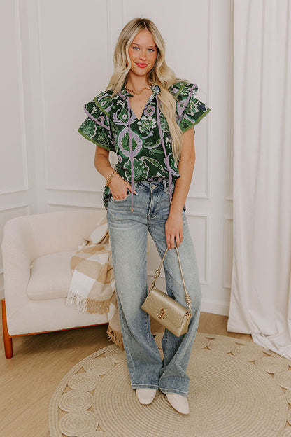 Pretty And Poised Floral Top