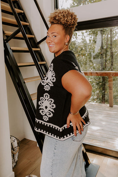 City Noir Knit Top Curves