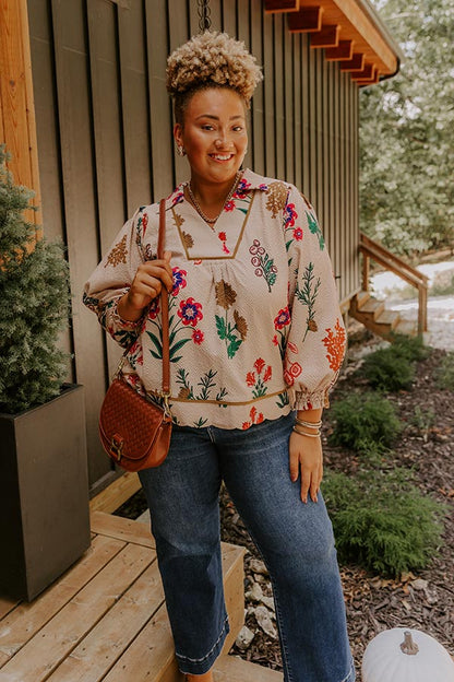 First Pick Floral Top Curves