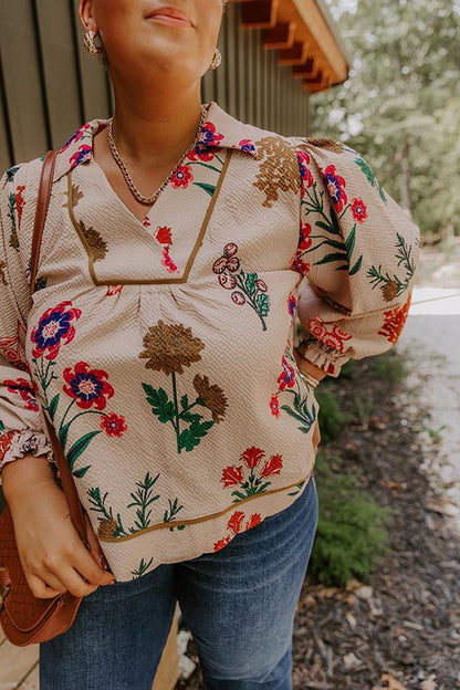 First Pick Floral Top Curves