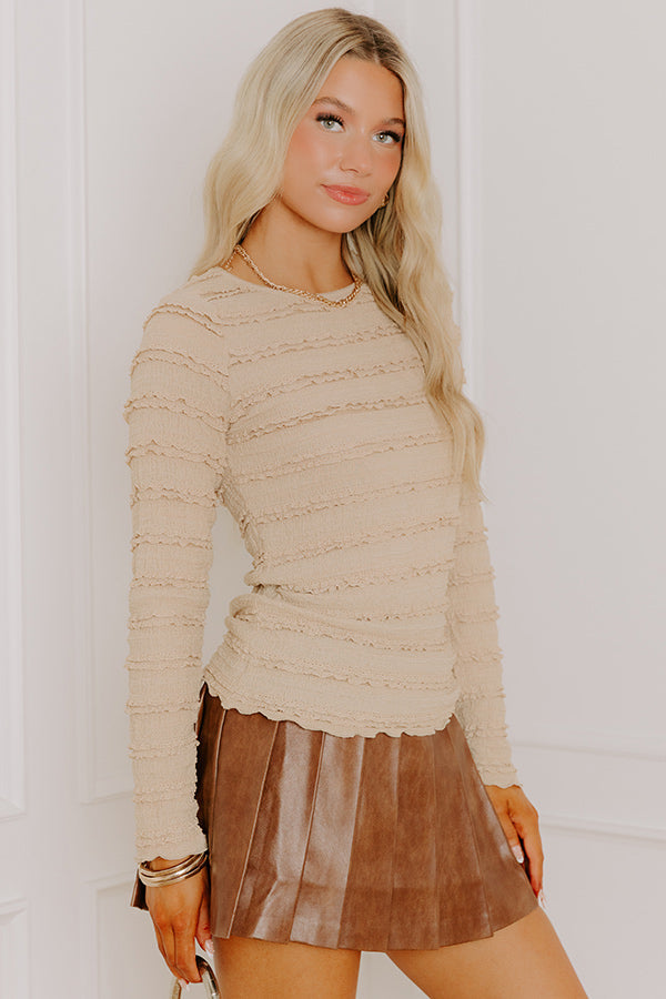 City Luxe Ruffle Top