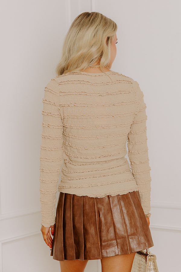 City Luxe Ruffle Top