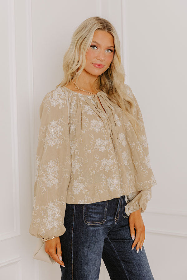 Kind Soul Floral Embroidered Top