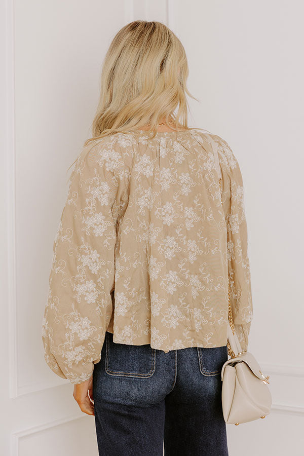 Kind Soul Floral Embroidered Top