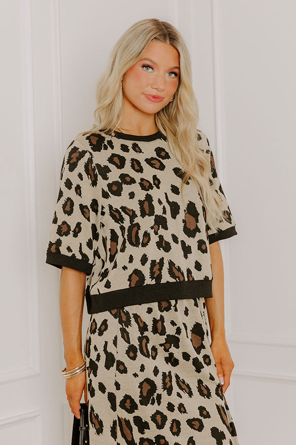 City Views Leopard Top