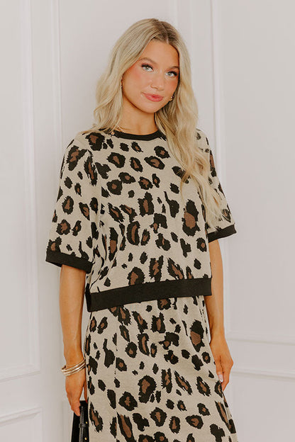 City Views Leopard Top