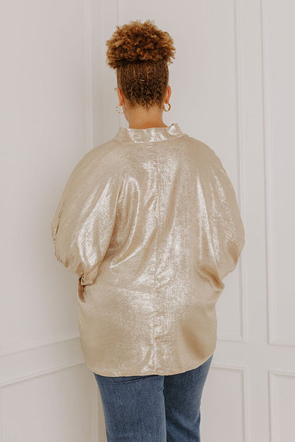Golden Dream Metallic Top Curves