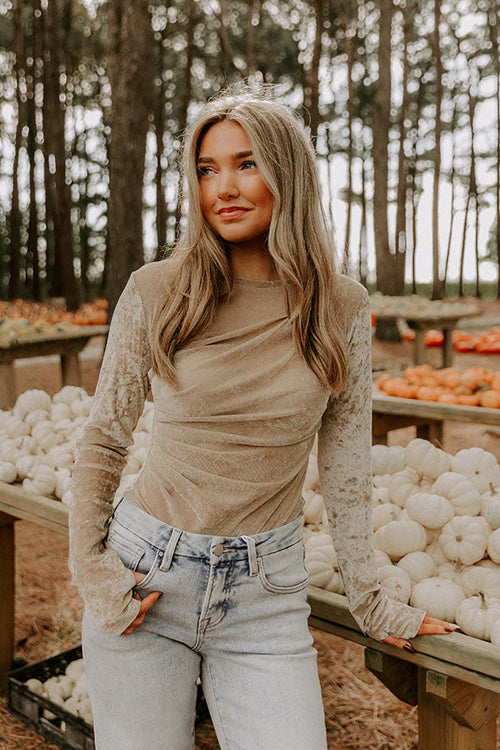 Sipping Pinot Crushed Velvet Bodysuit