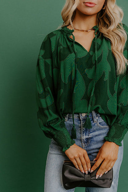 Soho Stroll Shift Top in Green