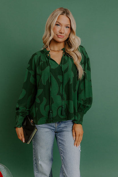 Soho Stroll Shift Top in Green