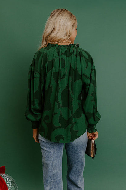 Soho Stroll Shift Top in Green