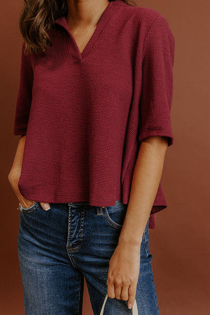 The Fall Edit Waffle Knit Top