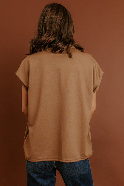 Chic Routine Oversized Vest Top in Mocha