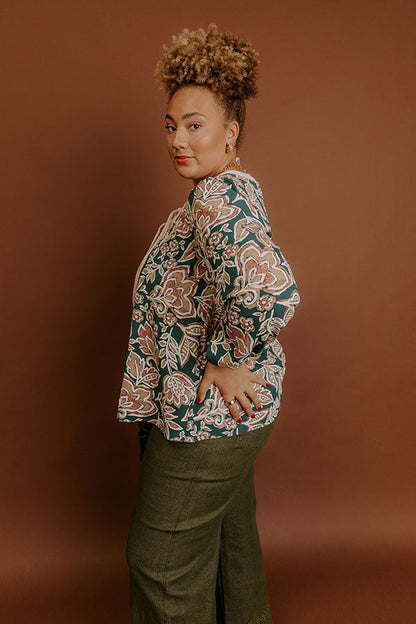 Feeling Dreamy Floral Shift Top Curves