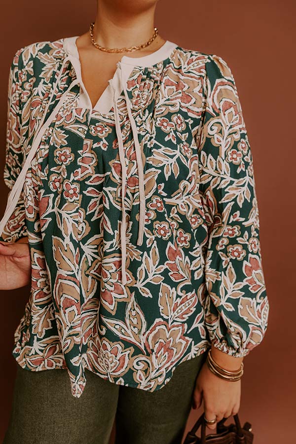 Feeling Dreamy Floral Shift Top Curves