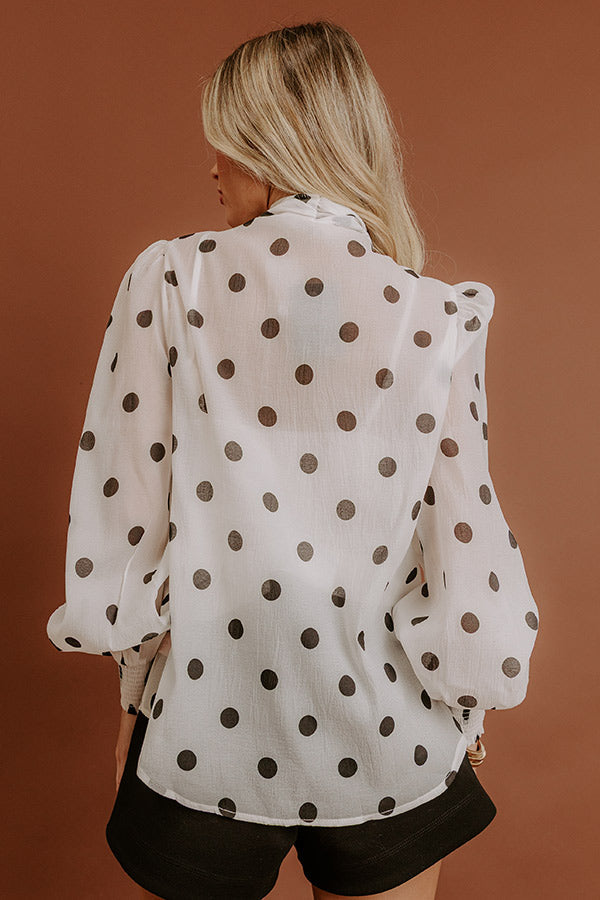 Paris Bound Front Tie Top