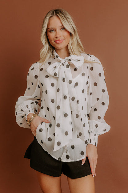 Paris Bound Front Tie Top