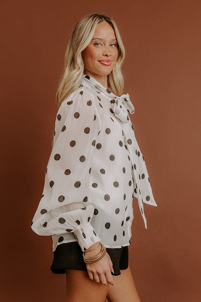 Paris Bound Front Tie Top