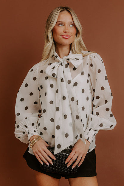 Paris Bound Front Tie Top