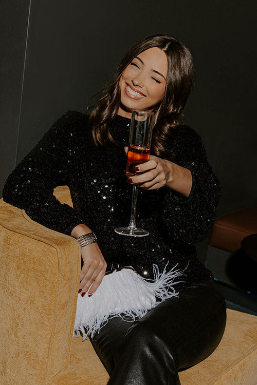 Midnight Affair Sequin Top