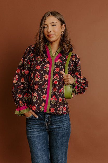 Park Avenue Poise Floral Top