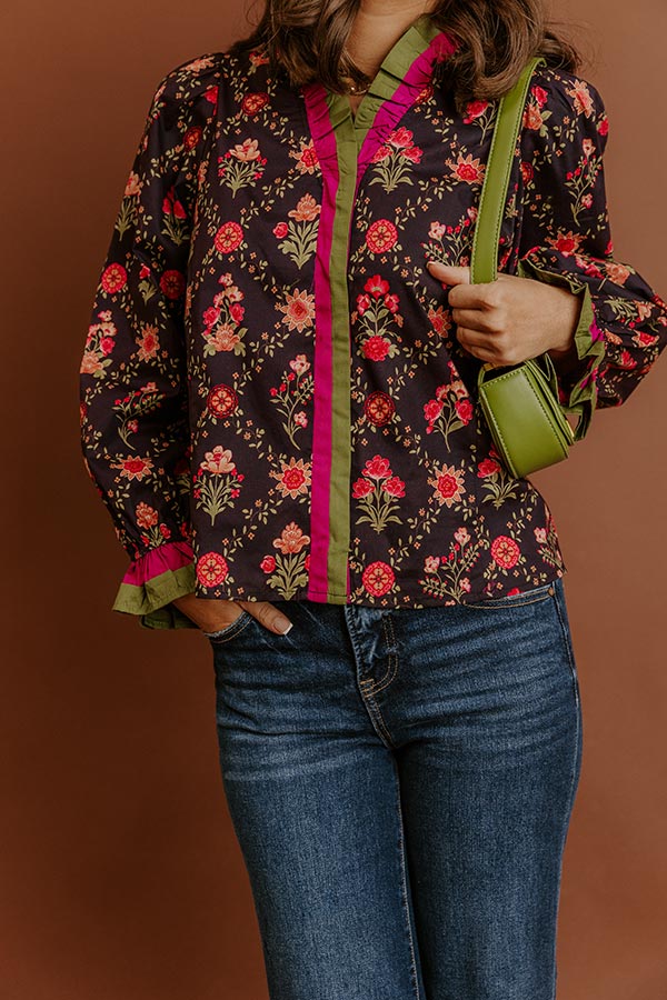 Park Avenue Poise Floral Top
