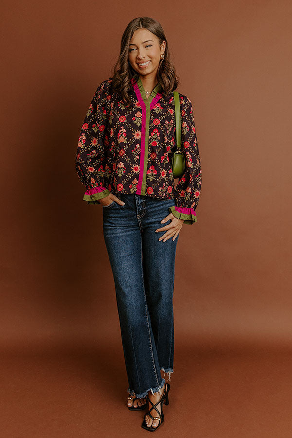 Park Avenue Poise Floral Top