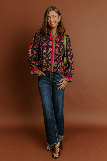 Park Avenue Poise Floral Top