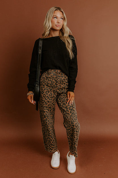 Cozy Vibes Waffle Knit Top in Black